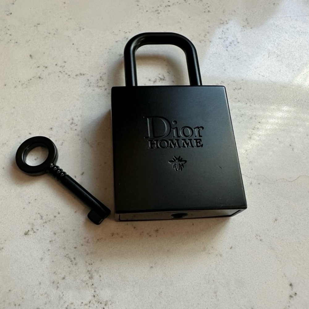 Dior Homme Matte Black Lock and Key Set
